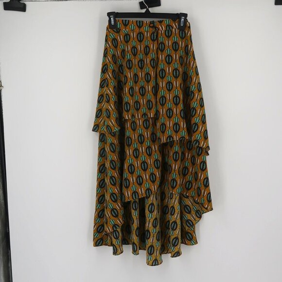 Kimchi & Blues Dresses & Skirts - Kimchi & Blues Tiered Maxi Skirt Yellow Elastic waist XS